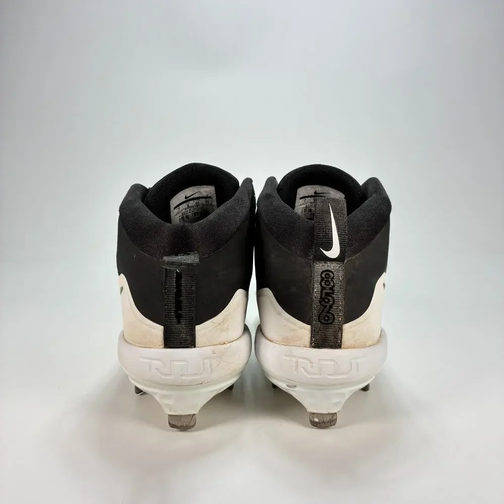 Nike Force Air Trout 4 Pro Black White Baseball Cleats 917920-001 Men's Size 7